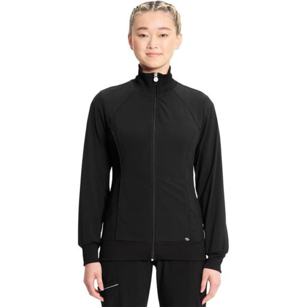 Infinity Zip Front Scrub Jackets for Women, 4-Way Stretch Fabric, 2391A